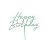 Picture of CAKE TOPPER HAPPY BIRTHDAY GREEN 16.5CM